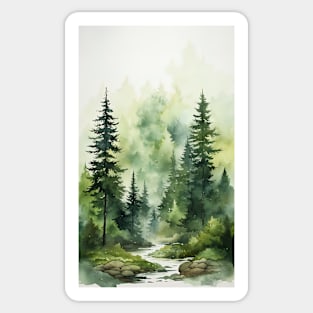 quiet forest Sticker